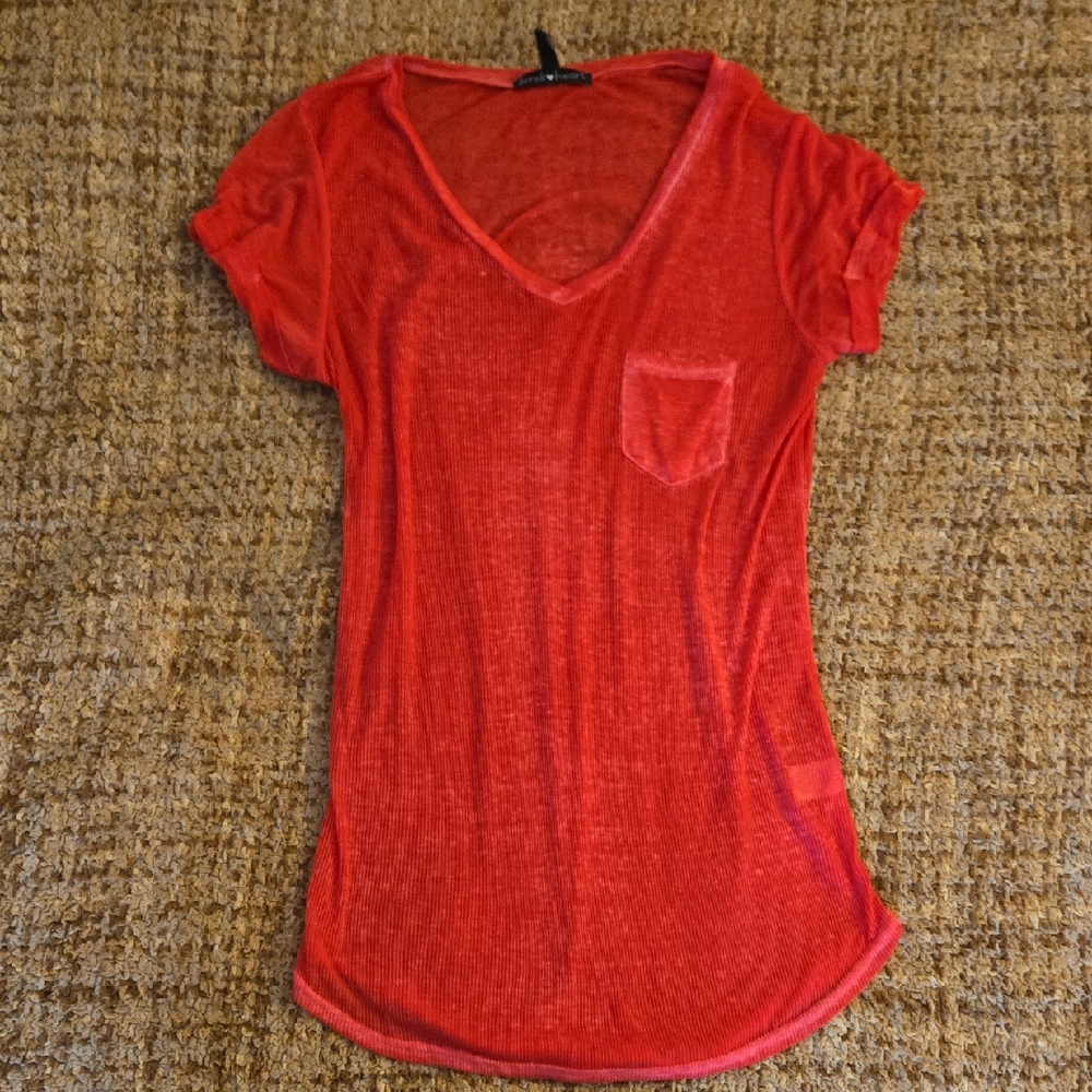 Derek Heart Vibrant Red Short Sleeve Tee